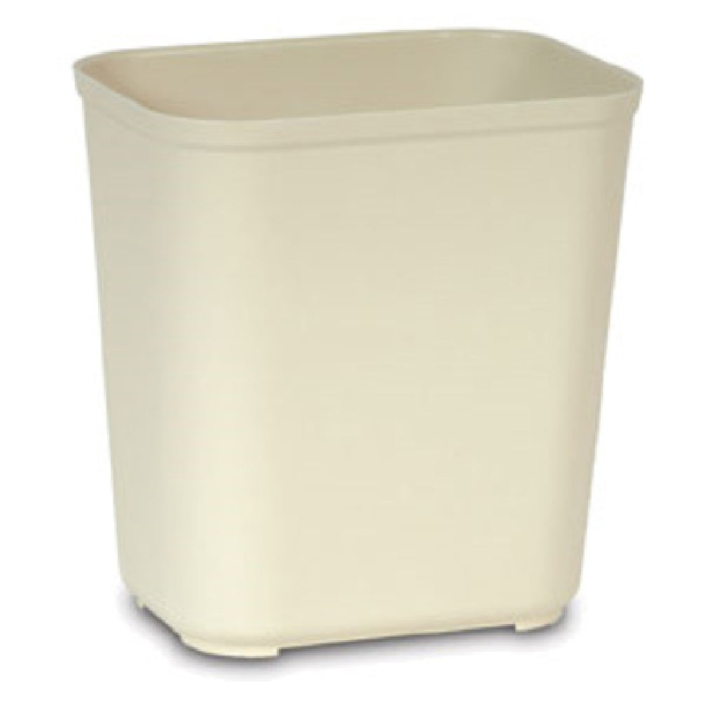 Rubbermaid FG254300BEIG Waste Basket 28 Quart 14-1/2"W X 10-1/2"D X 15-5/16"H