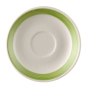 CAC China R-36-G Rainbow Saucer 4-1/2" Dia. X 3/4"H Round