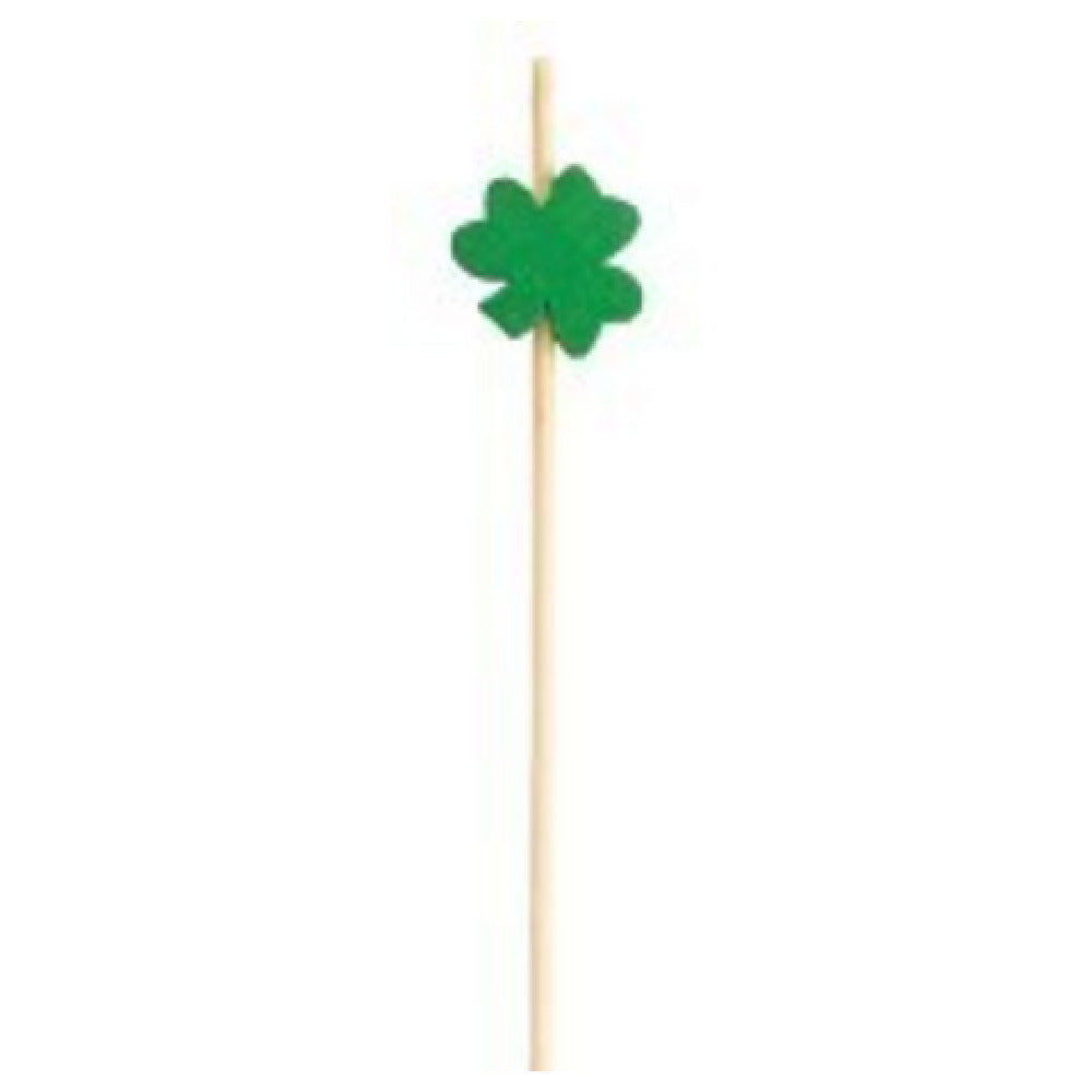 TableCraft Products 12142 - Decorative Picks, Shamrock, 5/8" X 1/4" X 4-1/2"