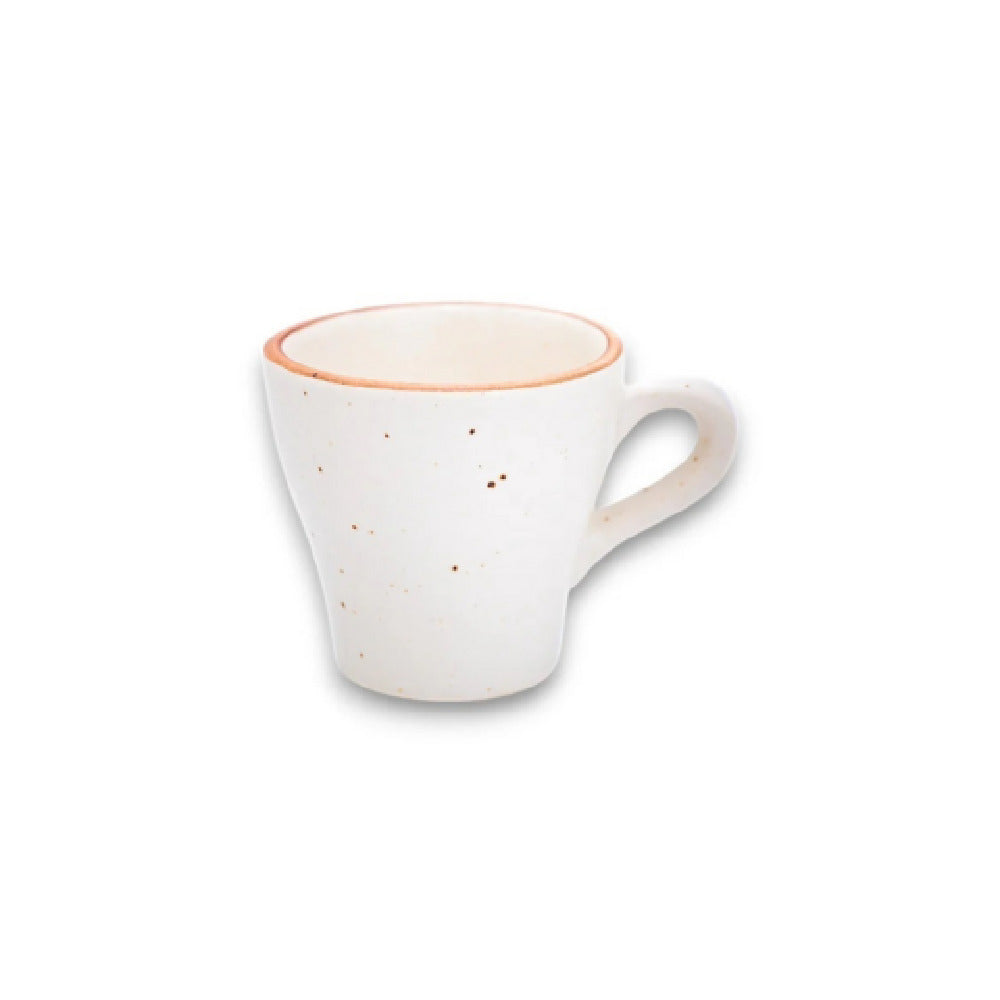 By The Earth Living CM087 Latte Cup 8 Oz. Speckled With Rim