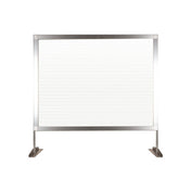 Omcan 46762 (46762) Social Station Panel Countertop 34" X 32.5"H Clear-fluted Polycarbonate