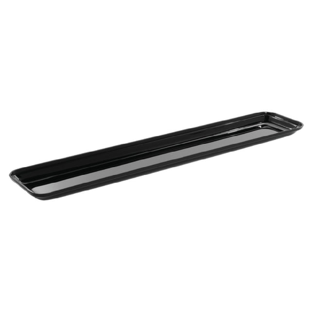 Hubert 57760 - HUBERT® Black Acrylic Food Pan - 30"L X 6"W X 1"D