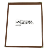Thunder Group PLMENU-1BR Menu Cover 8-1/2" X 11" Single Pocket