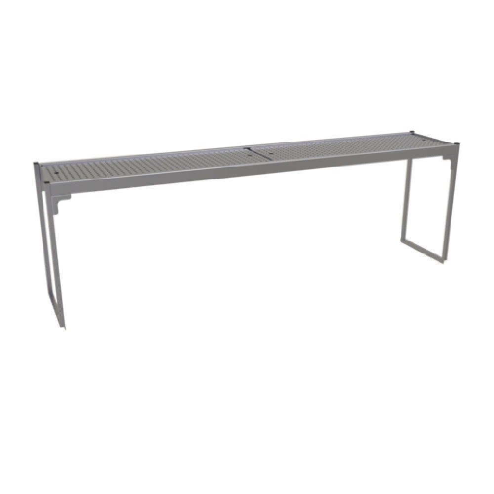Glastender SOS/SS-78 Single Overshelf 78"W X 15"D X 24"H Removable Perforated Inserts