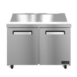Hoshizaki VSR48A-12 - Valiance Series Sandwich Prep Refrigerator, Two-section, 48"