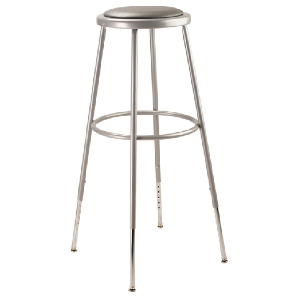 National Public Seating 6430H NPS® Heavy Duty Steel Stool 32"-39" Height Adjustable