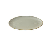Yanco GO-312 Golden Coast Dinner Plate 7-1/2"W X 12"D X 1"H Porcelain