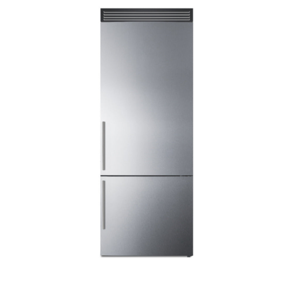 Summit FFBF279SSXH72 Full Size Bottom Freezer Refrigerator 28"W 14.6 Cu.ft. Capacity