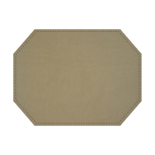 Risch PLACEMATDXOCT-EVERGREEN 16X12 Evergreen Bio-friendly Faux-leather Premium Sewn Placemat (specify Color)