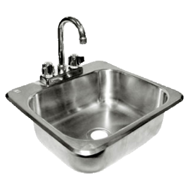 GSW USA HS-1615I Drop-In Hand Sink One Compartment 15-3/4"W X 15-1/4"D X 15"H Overall Size