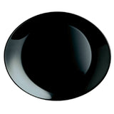 Arc Cardinal P1140 Arcoroc Evolutions Black Steak Plate (L:11.75'' X W:10.0'') Fluorosilicate Opal Glass