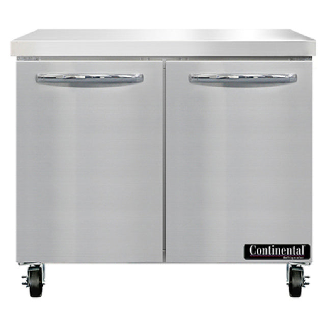 Continental Refrigerator SW36N Work Top Refrigerator 36"W 10.3 Cu Ft Capacity
