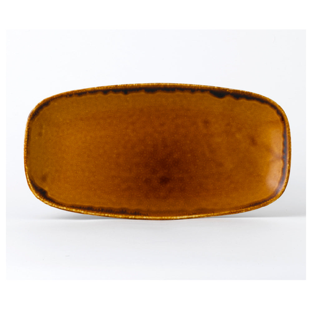 Arc Cardinal HB298 Dudson Harvest Brown Oblong Tray (L:11.75'' X W:6.0'') Vitrified Ceramic