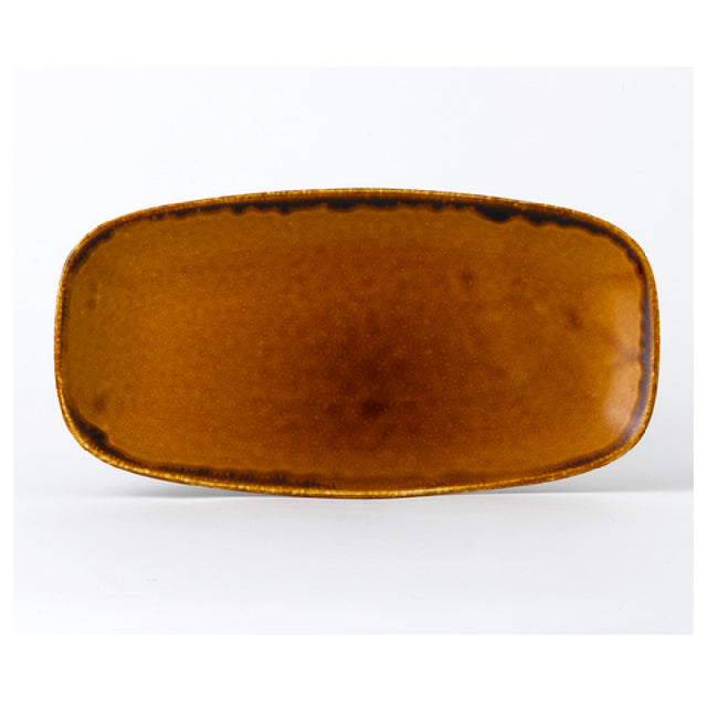 Arc Cardinal HB298 Dudson Harvest Brown Oblong Tray (L:11.75'' X W:6.0'') Vitrified Ceramic