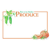 Hubert 10134 - Sign Card, "Best Of The Market Produce" Imprinted, 5-1/2" X 3-1/2"
