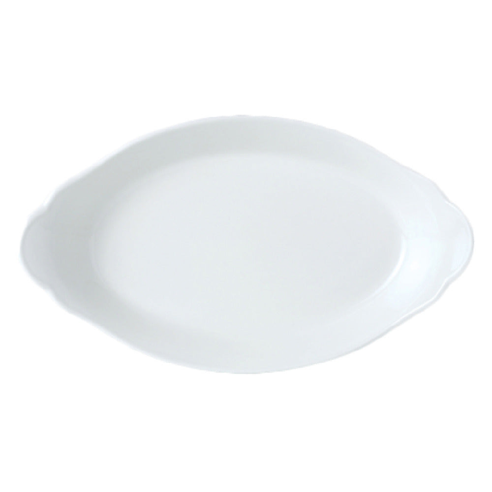 Steelite 11010318 Oval Earred Dish 6.5 Oz 8.0" X 4.5" X 1.63"