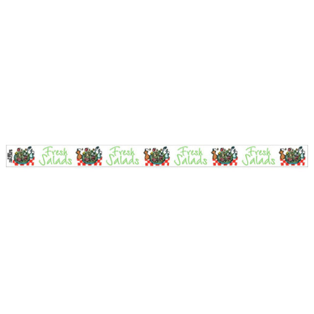Hubert 39613 - Band-It Food Label, "Fresh Salads", 13-3/4" X 1"