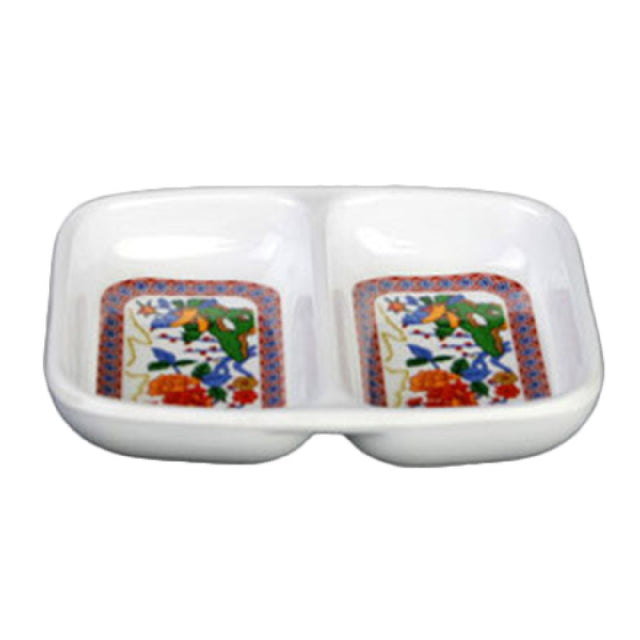Thunder Group 1102TP Twin Sauce Dish 2 Oz. 3-3/8" X 2-3/4"