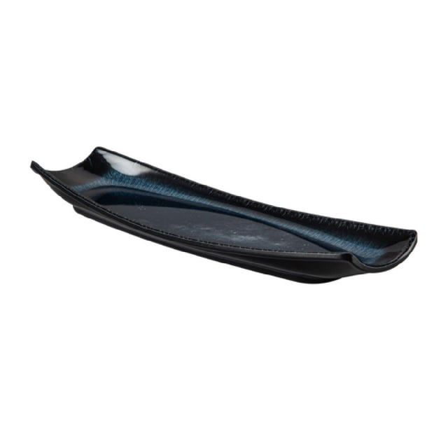 CAC China XGXY-BT14 Galaxy Platter 13-5/8"W X 4-3/8"D X 1-3/8"H Boat Shape