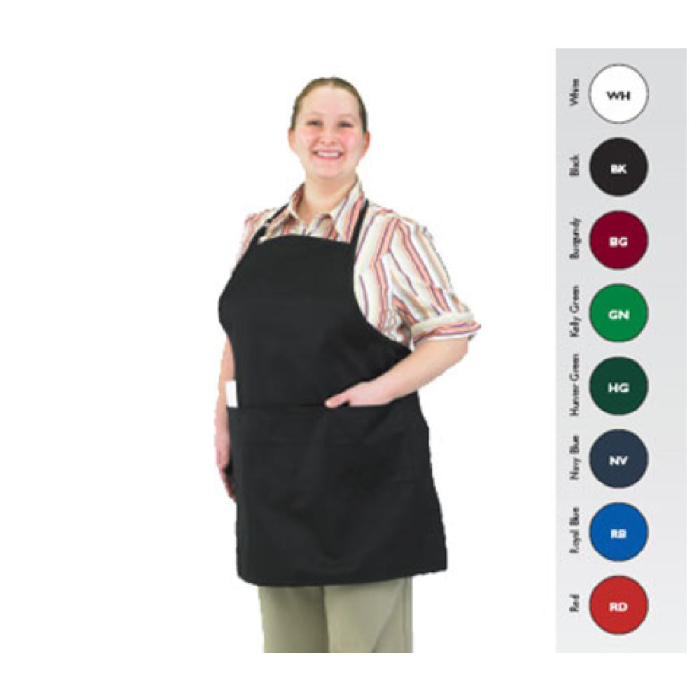 John Ritzenthaler Company 601BAO-3-RD Chef Revival® Front-of-the-House Gourmet Bib Apron 28" X 30"
