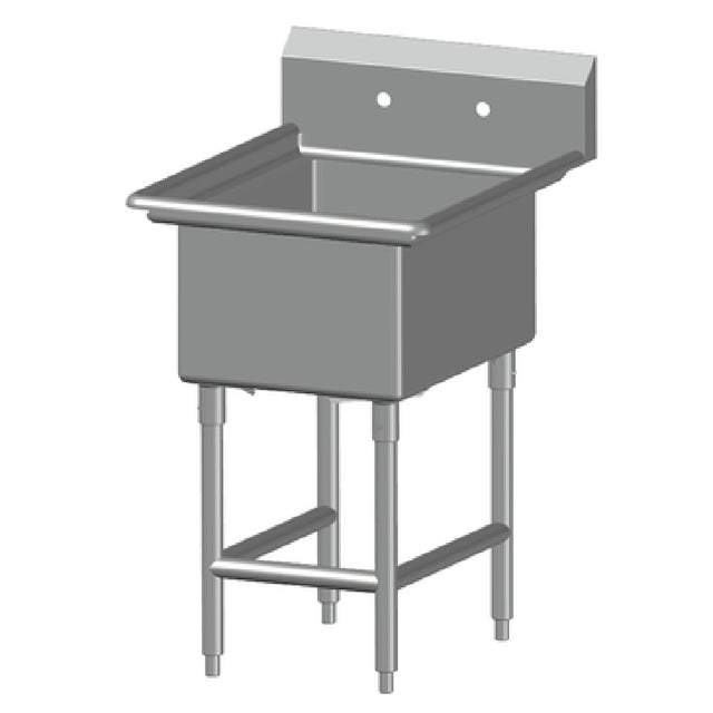 SPG 1SL1824 - Universal Stainless Sink, One Compartment, 24" Front-to-back X 18" Wide Sink Compartment