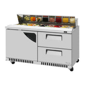 Turbo Air TST-60SD-D2R(L)-FB-N Super Deluxe Sandwich/Salad Unit Front Breathing Airflow