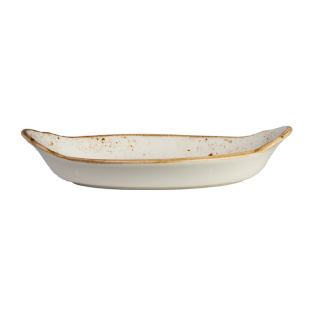 Steelite 11550319 Oval Earred Dish 12.5 Oz 9.5" X 5.5" X 1.88"