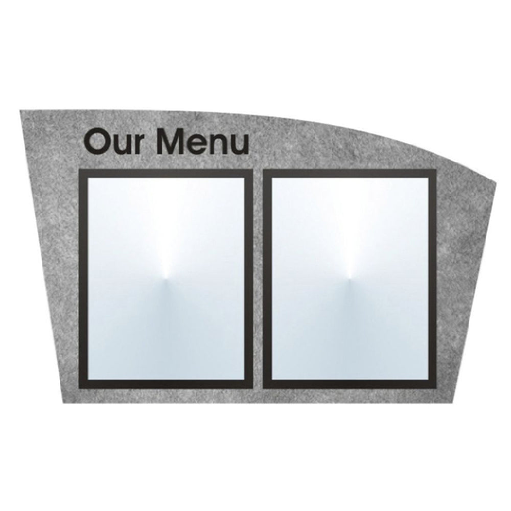 Hubert 81029 - Menu Board, 2-pocket, Wall-mount