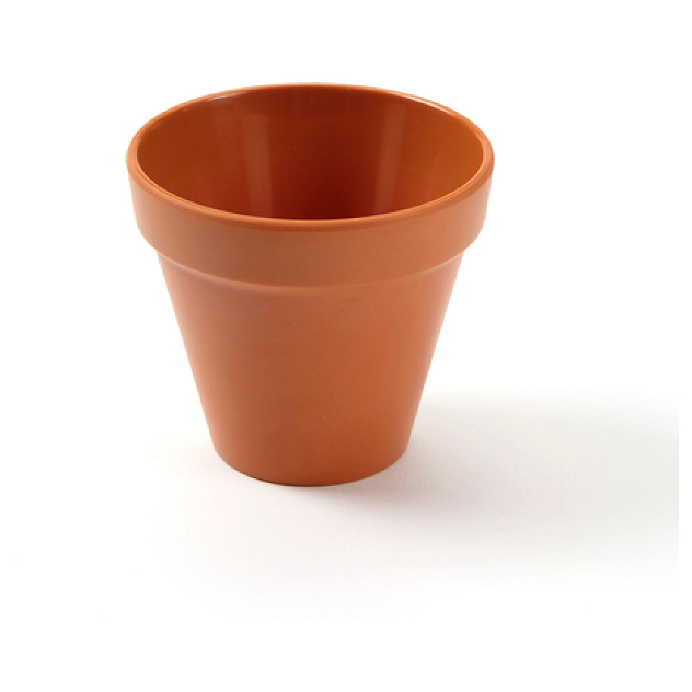 American Metalcraft MELPOT8 Terra Cotta Pot 8 Oz. 3-1/2" Dia. X 3-1/8"H