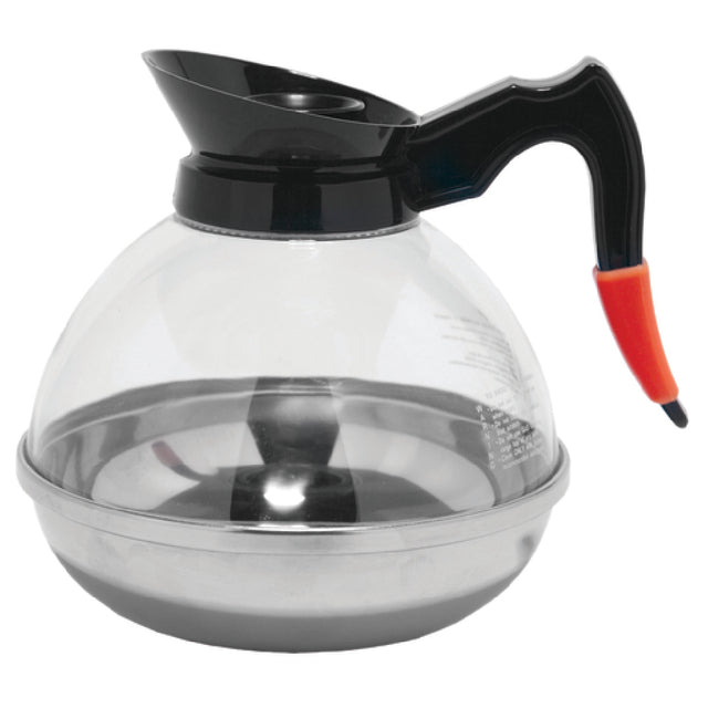 Service Ideas PCB18 Coffee Decanter 1.8 Liter (60.8 Oz.) 5" X 6-3/4" X 7" Includes Decaf Indicator Sleeve