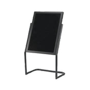 Aarco P-17BK Broadcaster Display Stand 22"W X 30"H Frame (25" X 48" OA) Neon Markerboard On One Side
