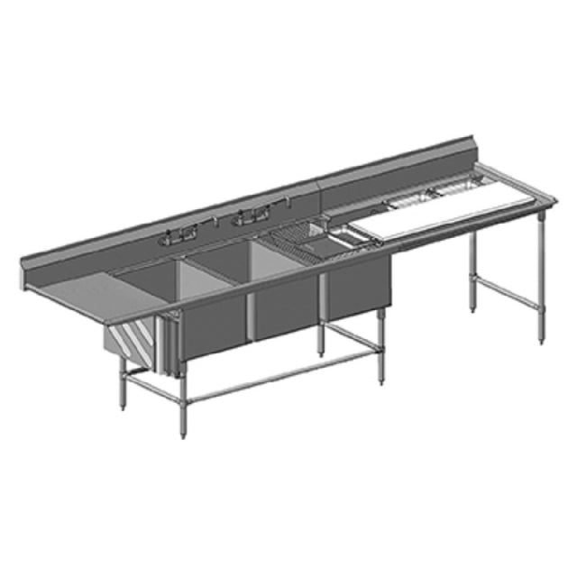 Eagle FNP2860-3-48TR Spec-Master® FNP Series Prep Sink Three Compartment