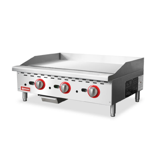 Omcan 47372 (CE-CN-G36-TP) 36" Griddle Countertop Natural Gas