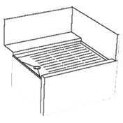 Perlick TSF90D-I@? TSD Series Underbar Corner Drainboard Right Inside Corner 24"W X 24"D