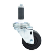 BK Resources 3SBR-1RA-HR - Swivel Caster, 1" Expanding Stem, 3" Hard Rubber Wheel