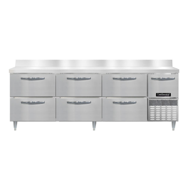 Continental Refrigerator DRA93NSSBS-D Designer Line Refrigerated Base Worktop Unit