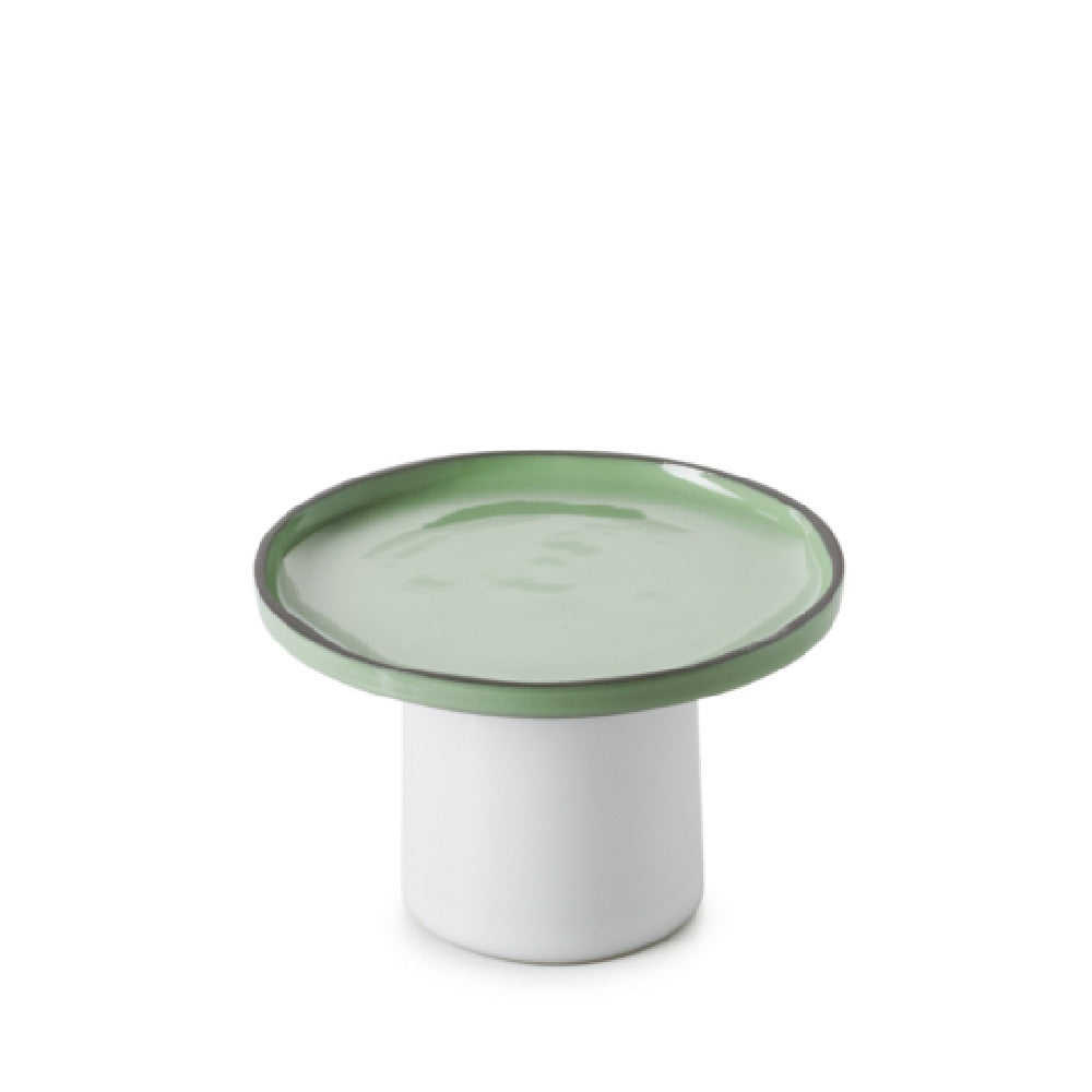 Revol 661550 CARACTERE CAKE STAND 15X95CM Mint/White Cumulus