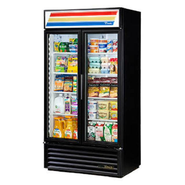 True Refrigeration GDM-35-HC~TSL01_WH Refrigerated Merchandiser Two-section