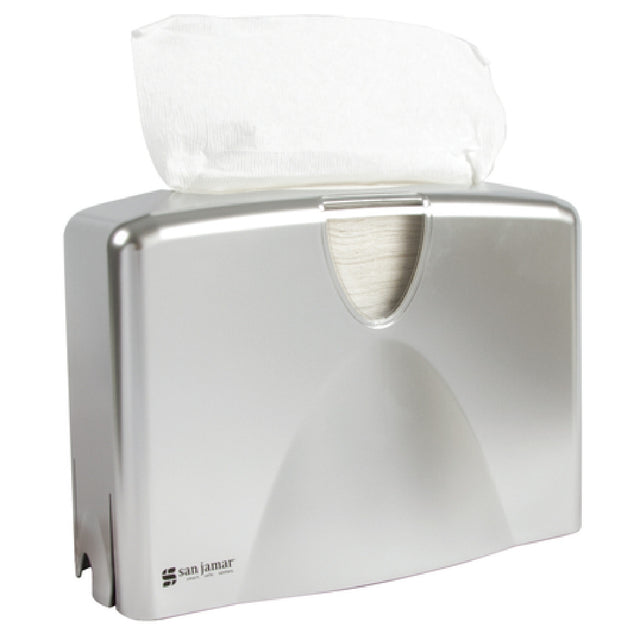 Carlisle T1740SS San Jamar Towel Dispenser 12"W X 5-1/2"D X 8-1/2"H Countertop