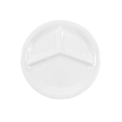 GET Enterprises DC103-W Elite Global Solutions Plate 10" Dia. X 1"H 3-compartment