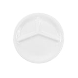 Elite Global Solutions DC103-W Plate 10" Dia. X 1"H 3-compartment