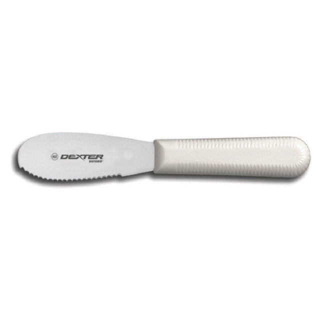 Dexter 24403 SofGrip™ (SG173SC-PCP) Sandwich Spreader 3-1/2" Scalloped Edge
