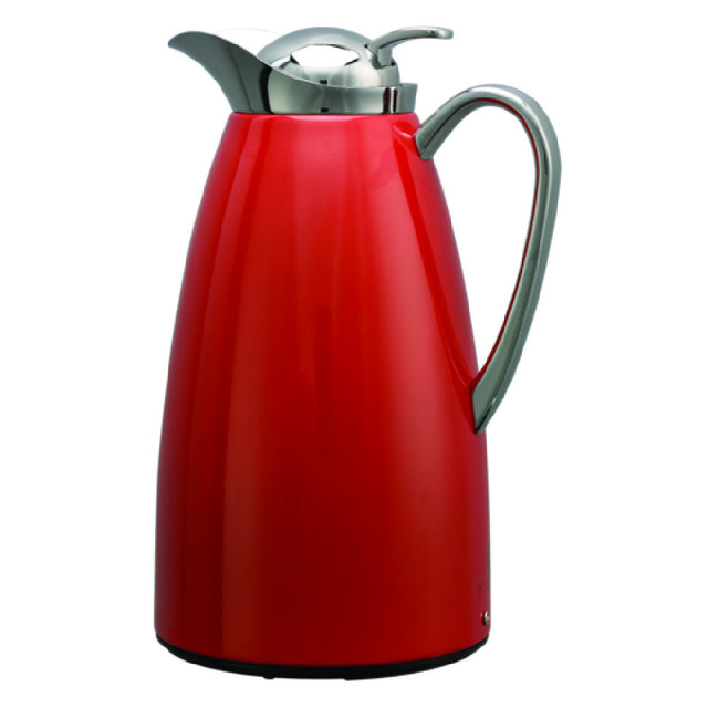 Service Ideas CJZS1RED Classy™ Vacuum Carafe 1 Liter (33.8 Oz.) 5-1/2" X 6-1/2" X 10"