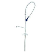 T&S Brass B-0113-A12-B08 EasyInstall Pre-Rinse Unit Single Hole Deck Mount Base Mixing Faucet