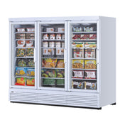 Turbo Air TJMF-85SDW(B)-N Super Deluxe Glass Merchandiser Freezer Three-section
