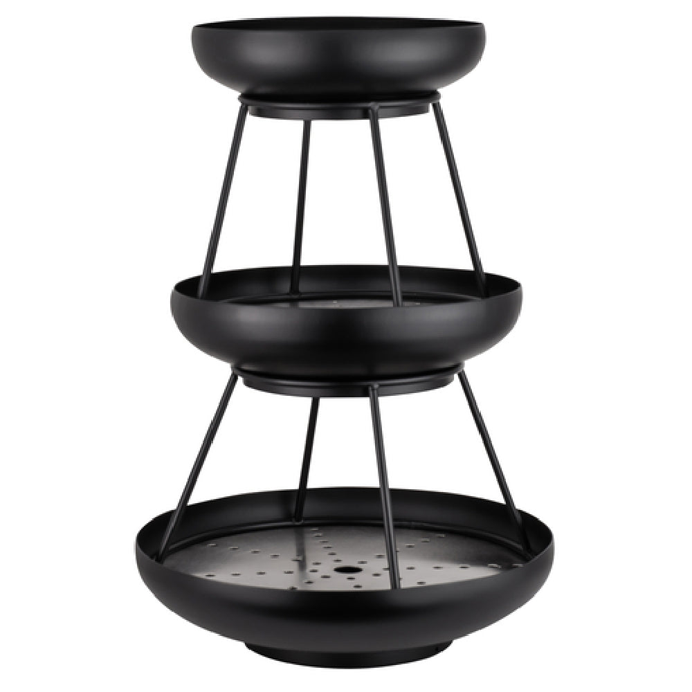 Steelite 5856JX61 3-Tier Coupe Seafood Stand 11.625" X 17.0" Seafood Stands