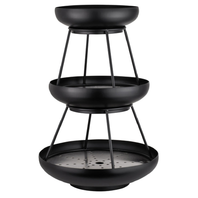 Steelite 5856JX61 3-Tier Coupe Seafood Stand 11.625" X 17.0" Seafood Stands