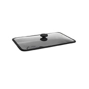 Steelite APGN1LID Gn Lid Transparent Heat Resistant Glass Black Edges 20.5" X 12.75" X 2.5"
