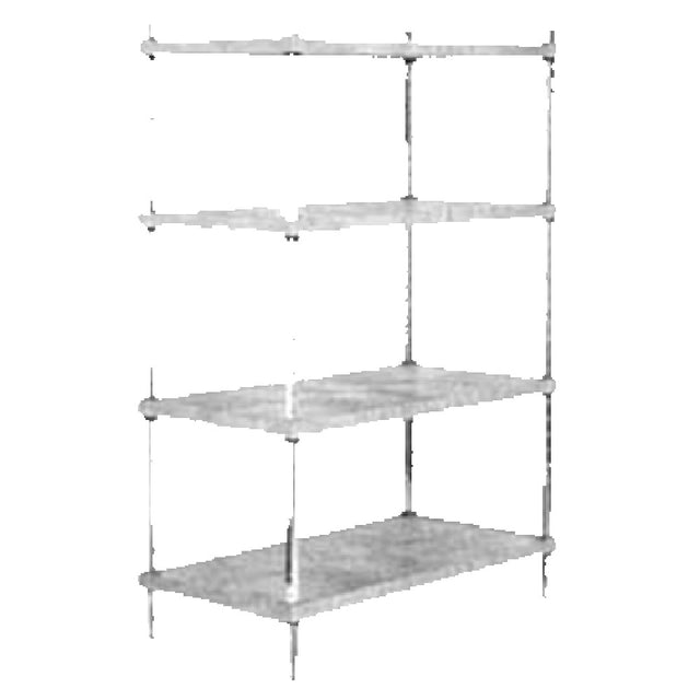 SPG PS2448S - AMCO II® Plasteel® Shelf, 48"W X 24"D, Steel-reinforced Plastic Shelves Support 1000 Lbs. Each