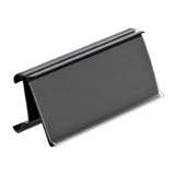 Hubert 38541 - Edge View™ Wire Shelf Label Holder For Metro Shelves - 3"L X 1 1/4"H